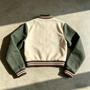 Giacca Varsity Personalizzata da Donna, <span class=keywords><strong>Abbigliamento</strong></span> Streetwear Stampato, Giacca Baseball Letterman, Giacca Bomber per Donne - Product Image 2