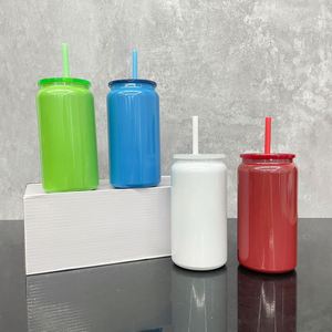 Paquete de 25 Latas de Acero Inoxidable de 16 oz para Sublimación, Color Rojo, Verde y Azul Bebé, Personalizables con Logotipo, para Envolturas UV DTF - Product Image 2