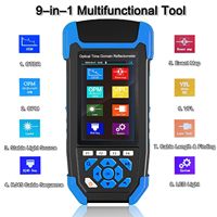 Testeur de fibre optique OTDR Mini-Pro SM 1310/1550nm Alimenté par batterie USB Port RJ45 Testeur de câble réseau VFL Équipement de fibre optique
