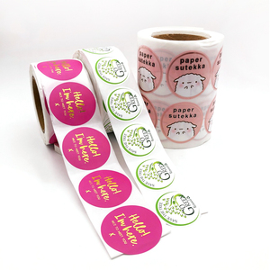 Chất Lượng Cao Cá Nhân Tùy Chỉnh In Ấn Tự Dính Giấy 3 Inch Màu Đen Vòng Sticker Cuộn Sản Phẩm Nhãn - Product Image 5