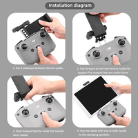 KAMPHO-Extension de télécommande pour drone RC-N1/N2/N3, support de tablette, pince de fixation, pour DJI Mavic, Mini 3/4 Pro