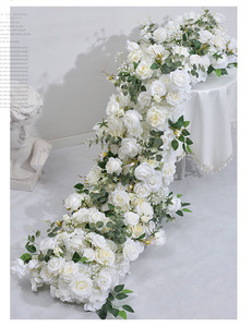 DREA-Rangée de <span class=keywords><strong>Fleurs</strong></span> Artificielles pour la Décoration de Mariage, 2m, Rangée de <span class=keywords><strong>Fleurs</strong></span>, Arrangement de Table, <span class=keywords><strong>Fleurs</strong></span> Artificielles - Product Image 5