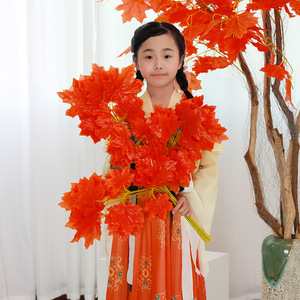H12 B1 chống cháy ngọn lửa-retardan nhà máy mô phỏng bán buôn nhân tạo Red <span class=keywords><strong>Maple</strong></span> cây chi nhánh lá đỏ <span class=keywords><strong>Maple</strong></span> lá chi nhánh - Product Image 3