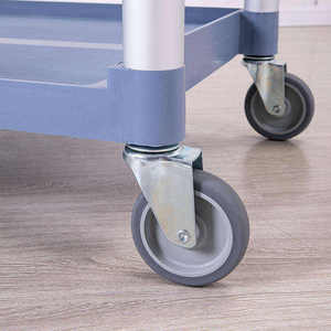 Chariot de <span class=keywords><strong>service</strong></span> utilitaire en plastique à 3 niveaux pour hôtels et restaurants, idéal pour le nettoyage de cuisine - Product Image 5