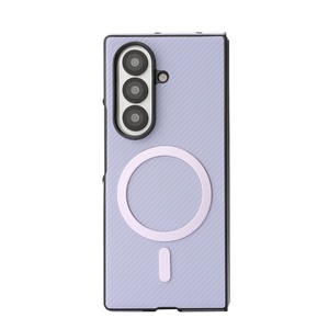 Mới Đến Điện Thoại Di Động Mạnh Mẽ Nam Châm Trường Hợp Đối Với Samsung Z Gấp 3 4 5 Lật 6 7 Fe Sợi Carbon Bảo Vệ Trường Hợp Với Gói Bán Lẻ - Product Image 1