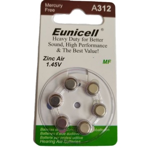 Batería de Zinc-Aire de 1.4V A312 <span class=keywords><strong>312</strong></span> Más Vendida <span class=keywords><strong>para</strong></span> Audífonos - Product Image 1