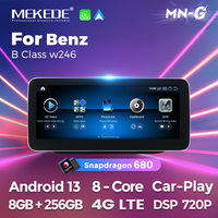 Autoradio stéréo avec écran tactile Android MEKEDE Qualcomm 680, lecteur vidéo, DVR, WIFI, 4G, BT, caméra de recul pour Mercedes Benz Classe B W246