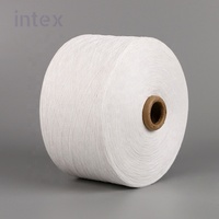 Wholesale Price Dyed Recycled Poly Cotton Yarn 0.5S-32S OE Spinning Raw Material for Home Textile & Garment Weaving