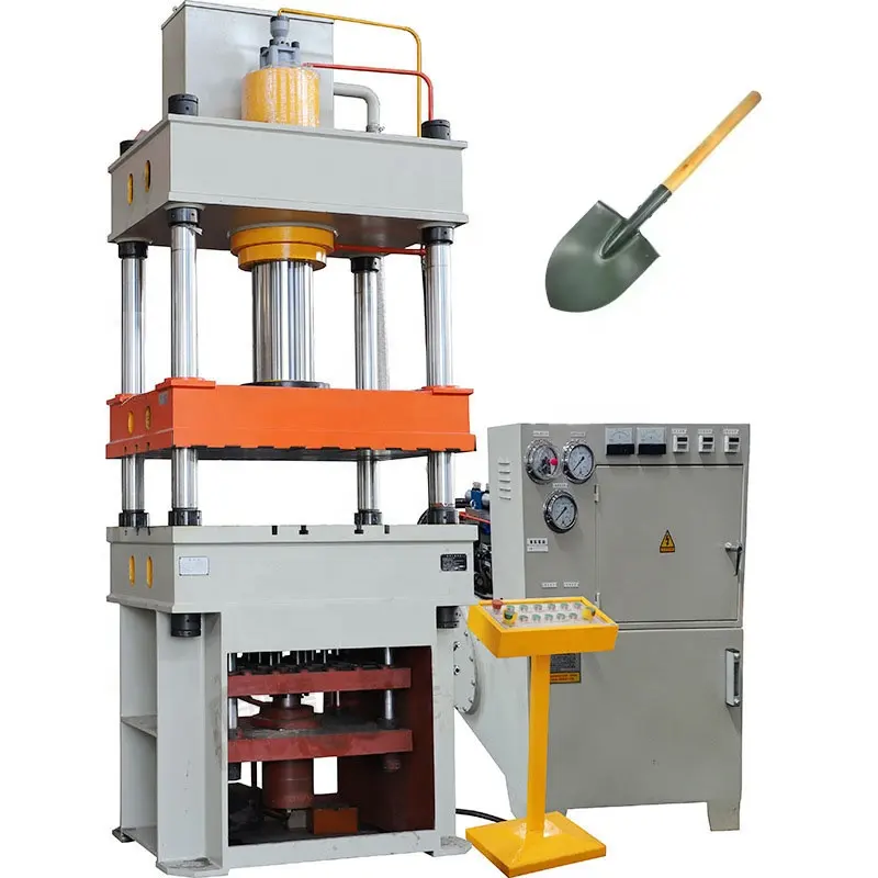 Línea de producción de pala automática multifuncional con máquina de prensa hidráulica de dibujo profundo de 160 toneladas