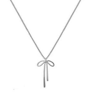 แฟชั่นใหม่ต่างหูยาวโบว์โรแมนติกแบบสบายๆทันสมัยสร้อยคอประดับด้วยลวดสีทองแบบเรียบง่ายสำหรับงานแต่งงานของผู้หญิง - Product Image 3