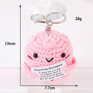 Porte-clés créatif en <span class=keywords><strong>laine</strong></span> crocheté à la main Porte-clés <span class=keywords><strong>de</strong></span> voiture en forme <span class=keywords><strong>de</strong></span> concombre et <span class=keywords><strong>de</strong></span> pomme <span class=keywords><strong>de</strong></span> terre Pendentif tissé Décoration Poupée Porte-clés Sac - Product Image 5