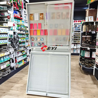 Support d'affichage de panneaux solaires moderne personnalisé avec design écologique, cadre métallique verrouillable, éclairage LED et pour la construction