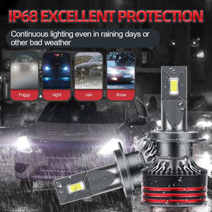 Ampoules de phare LED M8 PRO 60W Haute puissance H8/H9/H11/H7/H4 Universel 12V 6500K Lumière de voiture Cruze 9005 9006 VENTE CHAUDE - Product Image 4