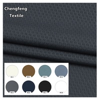 N1018 #   Tela Jacquard Elástica en Cuatro Direcciones de Nailon, Transpirable, con Orificios de Malla, Tejido de Punto por Urdimbre para la Confección de Camisetas Polo de Negocios y Pantalones Deportivos para Hombre