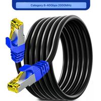 Câble Ethernet Cat8 RJ45 40000 Mbps en cuivre nu OFC double blindage haute performance testé pour serveur réseau G
