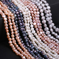 100% naturel baroque blanc rose violet noir gris perles d'eau douce perles de forme irrégulière perles en vrac pour bijoux makig