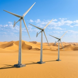 Sistema de Generación de Energía Eólica al por Mayor, 400v 200kw, Eje Horizontal, Eólica Industrial, 3 Aspas, 30m de Altura - Product Image 2