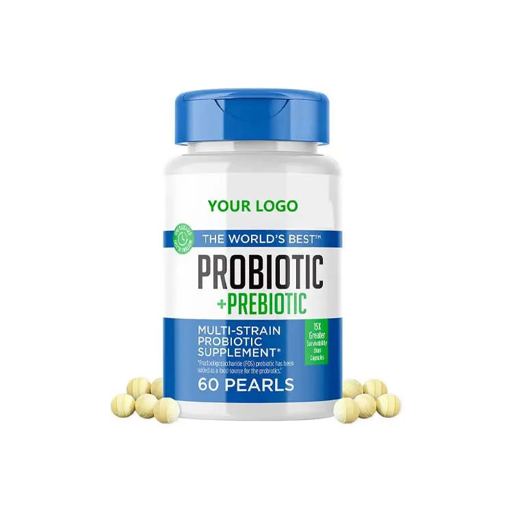 HOT Private Label Prebiotics and Probiotics for Women and Men Gut Health Probiotic and Prebiotic Blend