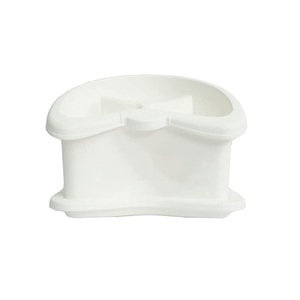 Escurridor de cubiertos Brio de 3 compartimentos, blanco, con bandeja de recogida de agua para tenedores, cucharas y cuchillos. - Product Image 1