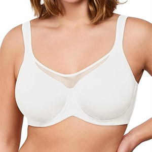 Sujetadores sin forro de cobertura total para mujer de talla grande Under Lulu Custom, tipo camiseta con aros minimizadores para senos <span class=keywords><strong>grandes</strong></span>, frescos y cómodos. - Product Image 6