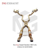 ING Full Titanium Valved Catback pour Jeep Grand Cherokee Trackhawk 6.2L Hellcat 2018-2021 |   Embouts en fibre de carbone pour télécommande Quad