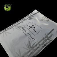 Sacs biodégradables d'amidon de maïs pour vêtements sac de vêtement compostable plastique adhésif pour t-shirt