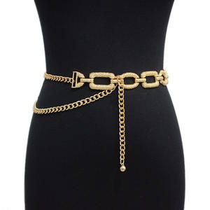 <span class=keywords><strong>Ceinture</strong></span> d'été pour femmes décontracté Style Punk chaîne de taille décorative mince métal dames robe <span class=keywords><strong>ceinture</strong></span> - Product Image 1