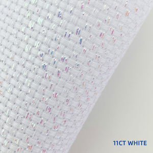 <span class=keywords><strong>Tela</strong></span> <span class=keywords><strong>Aida</strong></span> <span class=keywords><strong>Blanca</strong></span> Brillante de 9, 11 y 14 Cuentas, Tejido de Poliéster y Algodón para Punto de Cruz con Patrón Bordado para Textiles del Hogar y Juguetes para Niñas - Product Image 4