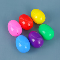 Capsules colorées détachables 42 * 60 mm, mini-coquilles d'œuf transparentes en plastique, coquilles d'œuf colorées de Pâques, œufs pour distributeur automatique pour enfants