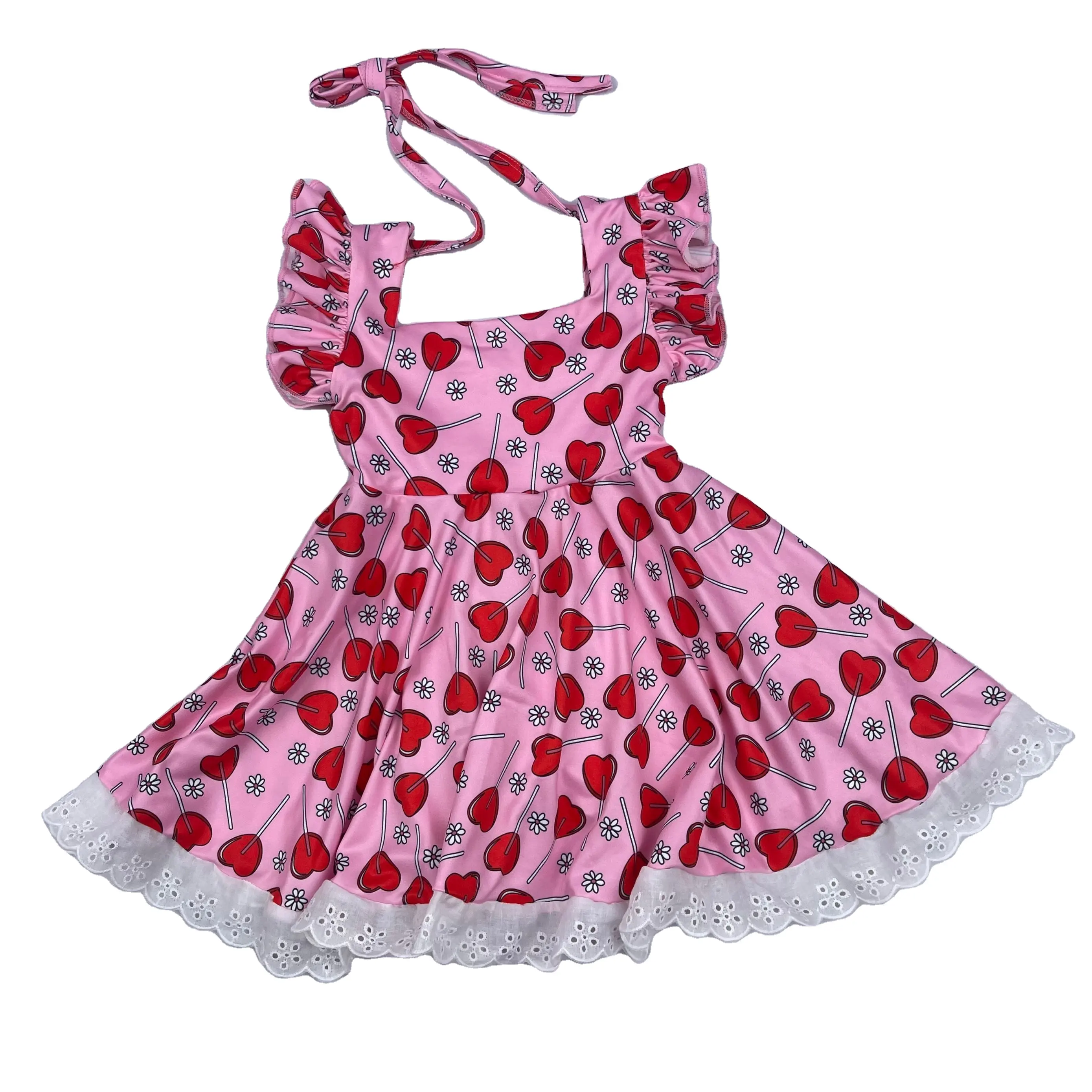 Liangzhe OEM Valentines Roupas para Crianças Roupas Vestido de Bebê para 8 a 9 Anos Meninas 50 Crianças Personalizado Vintage OEM Serviço