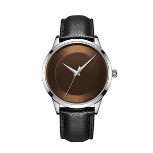 Vente en gros Nouveau design haut de gamme personnalisé Montre d'affaires ultra-mince à quartz en cuir véritable pour hommes - Product Image 2
