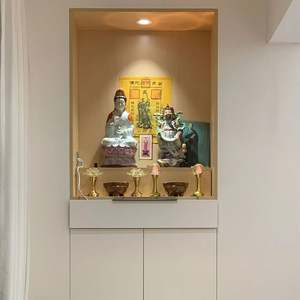 Altar Budista de Alta Capacidad de Carga, Fácil de Instalar y Desmontar, Nicho para Buda, Mueble para Sala de Estar - Product Image 1