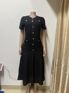 Vestito a maniche corte <span class=keywords><strong>elegante</strong></span> all'ingrosso di colore solido Y2243 - Product Image 6
