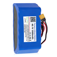 Paquete de Baterías de Iones de Litio de 48 V, 48,1 V, 3500 mAh, NMC 13S, para Bicicleta Eléctrica, Scooter, Monociclo, Patineta Eléctrica