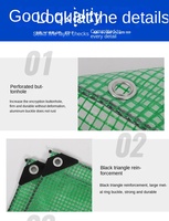 Bâche en plastique enduite de PE résistante de bâche imperméable de grille verte