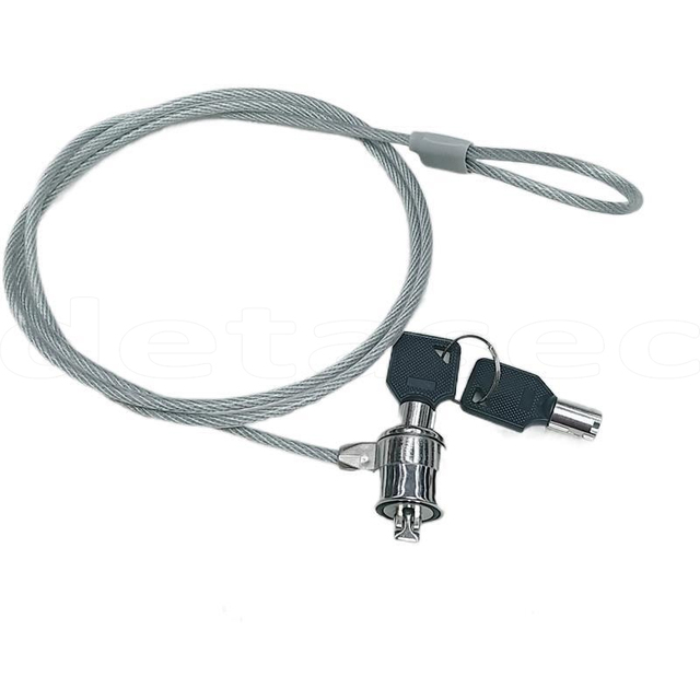 1.8M Anti-theft Universal Security Hardware Cable Computer Combination Laptop Lock With Blister Pack