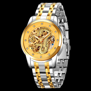 Montres à quartz élégantes pour hommes, design fantaisie, nouveau modèle, en stock, personnalisables, bracelet en acier inoxydable, 9310 - Product Image 6