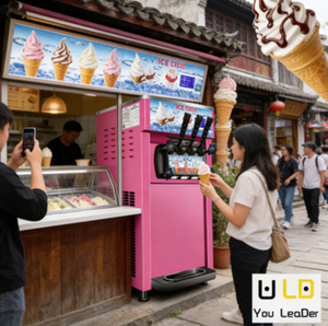 Máquina para Hacer <span class=keywords><strong>Helados</strong></span> Suaves Automática Mini de la Marca LD, Máquina de <span class=keywords><strong>Helados</strong></span> Suaves con Doble Compresor - Product Image 2