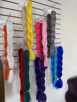 Échantillon Gratuit - Extensions de Cheveux Synthétiques Ombrés Extra Longs pour Tresses au Crochet Jumbo de 24 à 82 Pouces