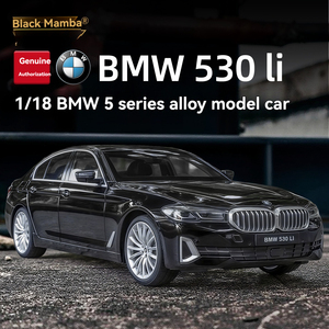 Modelo de coche BMW 530 LI 1:18 oficialmente autorizado, modelo de coche de aleación, coches de simulación, colección de coches de metal, modelo de vehículo de juguete, exhibición BWM - Product Image 2