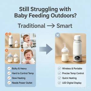12000mAh USB Cordless Portable <b>Kettle</b> 500ml Smart Automatic Temperature Control Water Boiler 316 Stainless Household 12000mAh Ba - Product Image 3