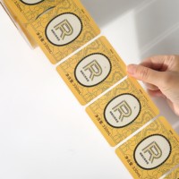 Etiquetas de Seguridad con Logotipo Holográfico Personalizadas de Alta Calidad, Impresora de Etiquetas Transparentes