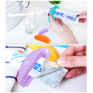 Özel Logo pratik itme kaydetmek için plastik diş macunu tüp sıkacağı diş macunu dağıtıcı makyaj güzellik promosyon hediyesi öğe - Product Image 5