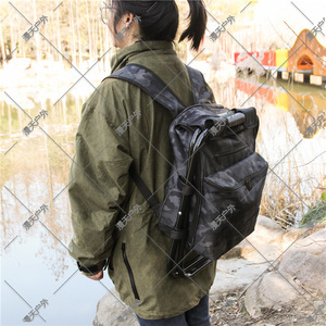 Foldable Outdoor <b>Cooler</b> <b>Backpack</b> Camouflage Oxford Cloth 36X30X41cm With Ice Pack <b>For</b> Camping Fishing Storage - Product Image 4