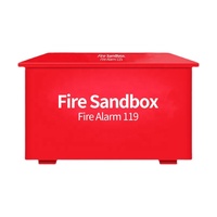 Vente en gros de boîte de sable de feu rouge d'équipement de sécurité de logo personnalisé extérieur