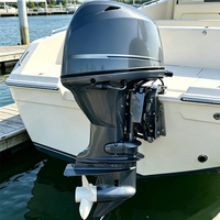 Moteur hors-bord 4 temps écologique 60 CV 4 cylindres à essence à faibles émissions pour yachts de luxe et bateaux familiaux, bateaux de pêche