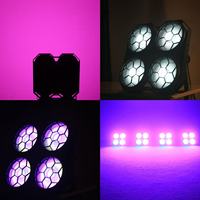 Redsun Nova 4 Eyes Blinder, Luz LED para Escenario, COB RGB, Luz Estroboscópica para Audiencia, Control DMX512 para Bares, Fiestas, Actuaciones en Vivo