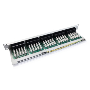 Panneau de brassage téléphonique Cat3 UTP 25 ports RJ11 1U 19 pouces pour montage en rack - Product Image 2