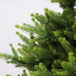 Mini <span class=keywords><strong>sapin</strong></span> de Noël artificiel de 90 cm pré-éclairé, avec lumières LED blanc chaud et base en toile de jute de haute qualité - Product Image 3