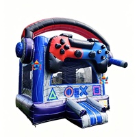 Nouvelle Conception 2026 : Château Gonflable Gamer 3D pour Enfants, Structure de Jeu en PVC 0,55 mm pour Fêtes et Location